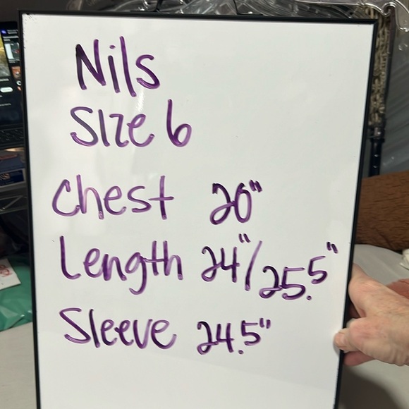 NILS Red Snowboarding Ski Winter Jacket Size 6 - Picture 13 of 16